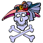 death in an easter hat